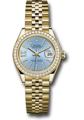 rolex-yellow-gold-lady-datejust-28-watch-44-diamond-bezel-cornflower-blue-stripe-diamond-index-dial-jubilee-bracelet-279138rbr-cbls36dix8dj