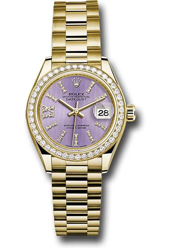 rolex-yellow-gold-lady-datejust-28-watch-44-diamond-bezel-lilac-stripe-diamond-index-dial-president-bracelet-279138rbr-lils36dix8dp
