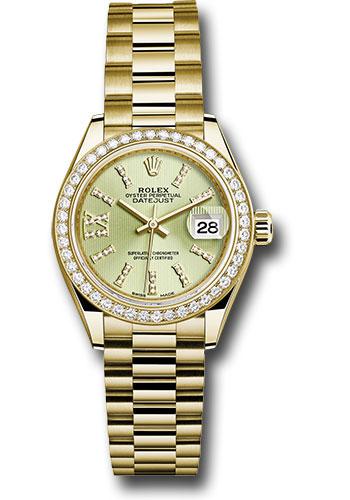 rolex-yellow-gold-lady-datejust-28-watch-44-diamond-bezel-linden-green-strip-diamond-index-dial-president-bracelet-279138rbr-lings36dix8dp