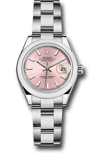 rolex-steel-lady-datejust-28-watch-domed-bezel-pink-index-dial-oyster-bracelet-279160-pio
