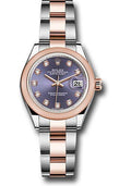 rolex-steel-and-everose-gold-rolesor-lady-datejust-28-watch-domed-bezel-aubergine-diamond-dial-oyster-bracelet-279161-audo