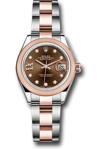 rolex-steel-and-everose-gold-rolesor-lady-datejust-28-watch-domed-bezel-chocolate-diamond-star-dial-oyster-bracelet-279161-cho9dix8do