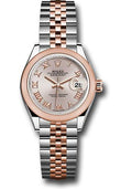 rolex-steel-and-everose-gold-rolesor-lady-datejust-28-watch-domed-bezel-sundust-roman-dial-jubilee-bracelet-279161-surj