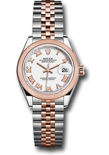 rolex-steel-and-everose-gold-rolesor-lady-datejust-28-watch-domed-bezel-white-roman-dial-jubilee-bracelet-279161-wrj