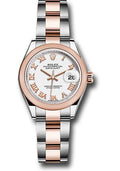 rolex-steel-and-everose-gold-rolesor-lady-datejust-28-watch-domed-bezel-white-roman-dial-oyster-bracelet-279161-wro