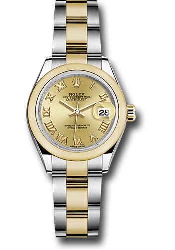 rolex-steel-and-yellow-gold-rolesor-lady-datejust-28-watch-domed-bezel-champagne-roman-dial-oyster-bracelet-279163-chro