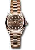 rolex-everose-gold-lady-datejust-28-watch-domed-bezel-chocolate-index-dial-president-bracelet-279165-choip