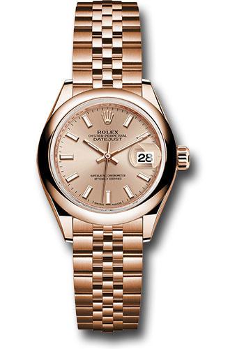 rolex-everose-gold-lady-datejust-28-watch-domed-bezel-pink-sundust-index-dial-jubilee-bracelet-279165-pij