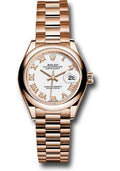 rolex-everose-gold-lady-datejust-28-watch-domed-bezel-white-roman-dial-president-bracelet-279165-wrp