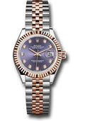 rolex-steel-and-everose-gold-rolesor-lady-datejust-28-watch-fluted-bezel-aubergine-diamond-dial-jubilee-bracelet-279171-audj