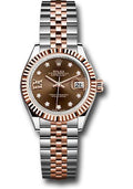 rolex-steel-and-everose-gold-rolesor-lady-datejust-28-watch-fluted-bezel-chocolate-diamond-star-dial-jubilee-bracelet-279171-cho9dix8dj