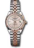 rolex-steel-and-everose-gold-rolesor-lady-datejust-28-watch-fluted-bezel-sundust-index-dial-jubilee-bracelet-279171-suij