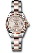 rolex-steel-and-everose-gold-rolesor-lady-datejust-28-watch-fluted-bezel-sundust-index-dial-oyster-bracelet-279171-suio