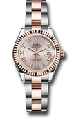 rolex-steel-and-everose-gold-rolesor-lady-datejust-28-watch-fluted-bezel-sundust-roman-dial-oyster-bracelet-279171-suro