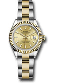 rolex-steel-and-yellow-gold-rolesor-lady-datejust-28-watch-fluted-bezel-champagne-index-dial-oyster-bracelet-279173-chio