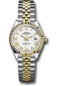 rolex-steel-and-yellow-gold-rolesor-lady-datejust-28-watch-fluted-bezel-white-roman-dial-jubilee-bracelet-279173-wrj