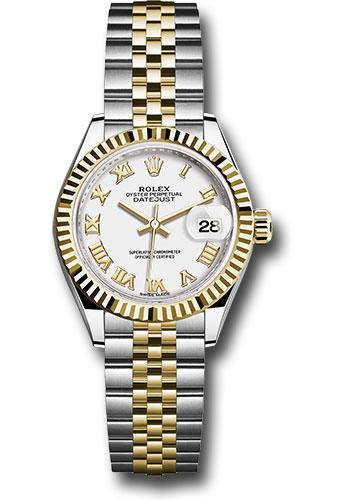 rolex-steel-and-yellow-gold-rolesor-lady-datejust-28-watch-fluted-bezel-white-roman-dial-jubilee-bracelet-279173-wrj