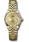 rolex-yellow-gold-lady-datejust-28-watch-fluted-bezel-champagne-diamond-dial-jubilee-bracelet-279178-chdj