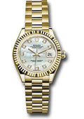 rolex-yellow-gold-lady-datejust-28-watch-fluted-bezel-mother-of-pearl-diamond-dial-president-bracelet-279178-mdp
