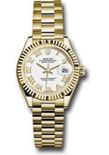 rolex-yellow-gold-lady-datejust-28-watch-fluted-bezel-white-roman-dial-president-bracelet-279178-wrp