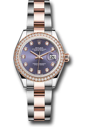 rolex-steel-and-everose-gold-rolesor-lady-datejust-28-watch-diamond-bezel-aubergine-diamond-dial-oyster-bracelet-279381rbr-audo