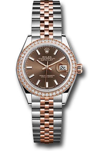 rolex-steel-and-everose-gold-rolesor-lady-datejust-28-watch-diamond-bezel-chocolate-index-dial-jubilee-bracelet-279381rbr-choij
