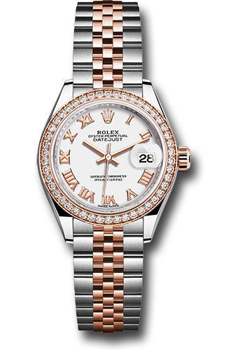 rolex-steel-and-everose-gold-rolesor-lady-datejust-28-watch-diamond-bezel-white-roman-dial-jubilee-bracelet-279381rbr-wrj