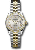 rolex-steel-and-yellow-gold-rolesor-lady-datejust-28-watch-diamond-bezel-silver-roman-dial-jubilee-bracelet-279383rbr-srj