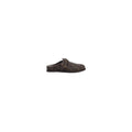 FENDI MULES & CLOGS LEATHER BROWN (FF LOGO)