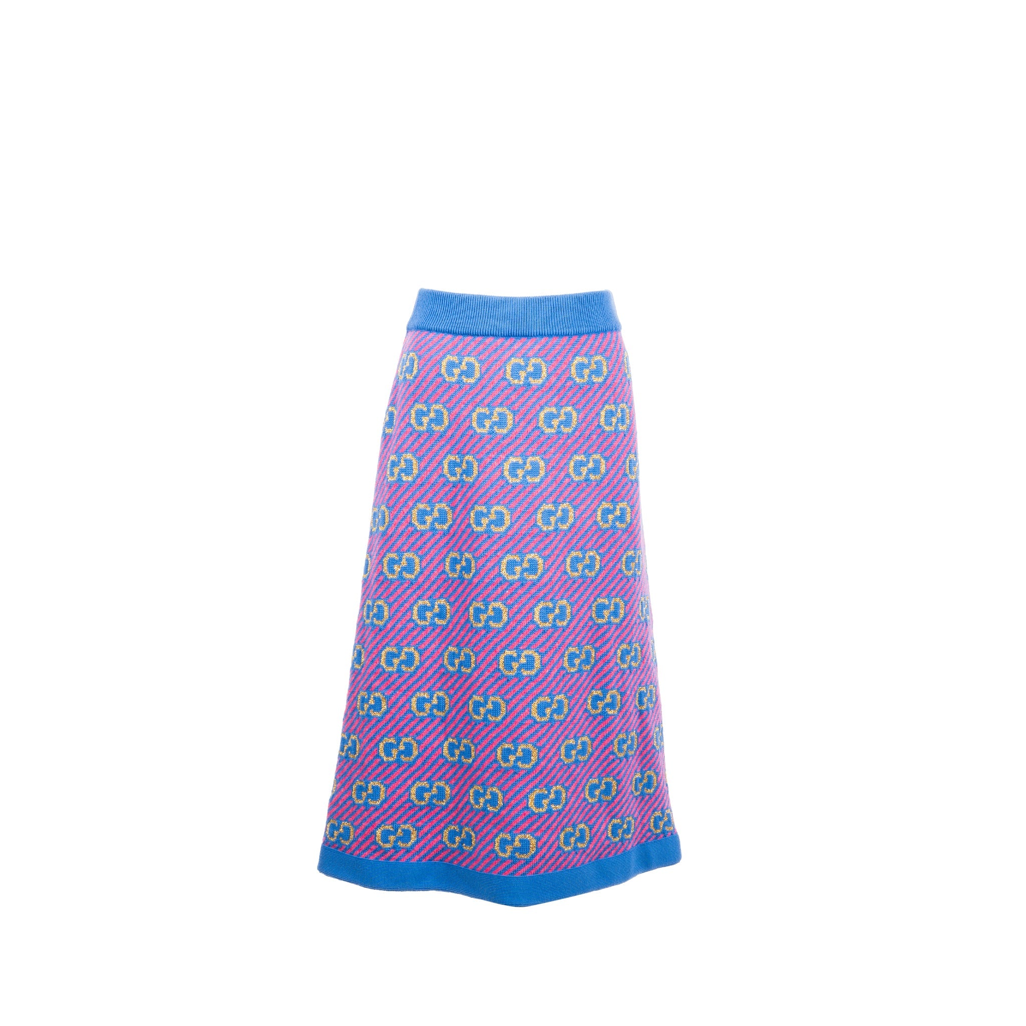 gucci-size-s-gg-stripe-jacquard-skirt-wool-multicolour