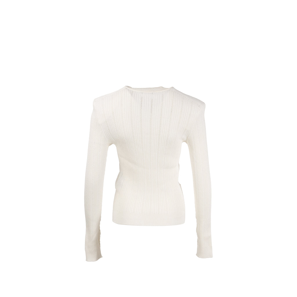 balmain-size-34-fine-knit-button-fasterning-cardigan-white