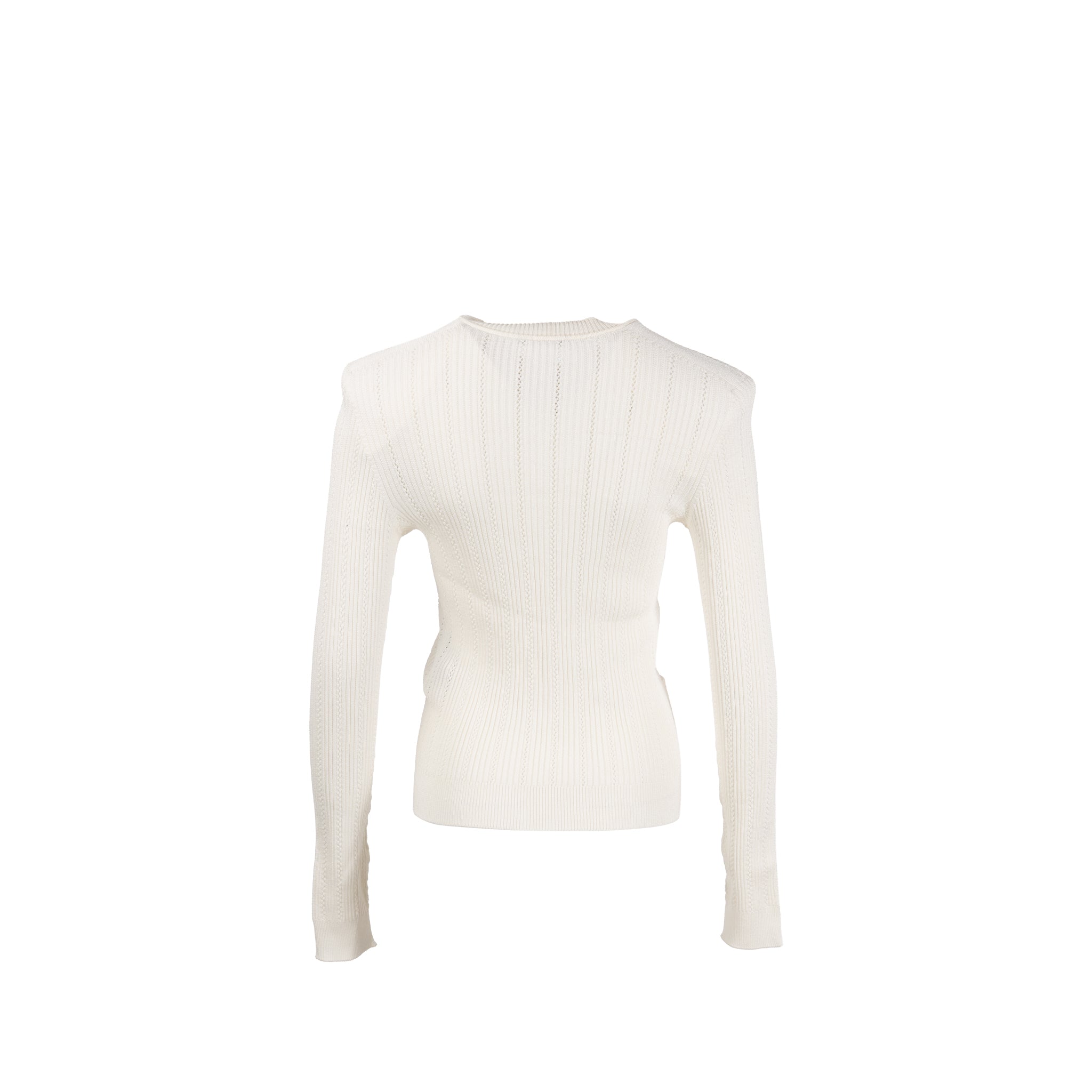 balmain-size-34-fine-knit-button-fasterning-cardigan-white