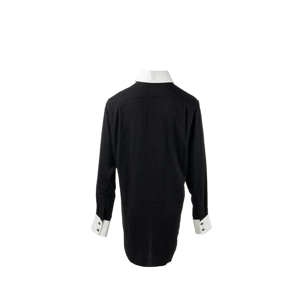 chanel-21k-size-36-cc-logo-printed-tunic-shirt-silk-black-white