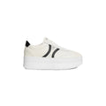 CELINE BLOCK SNEAKERS WITH WEDGE OUTSOLE TRIOMPHE WHITE & BLACK