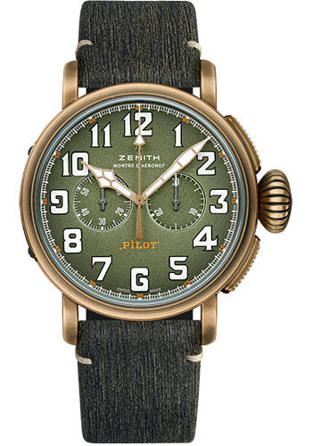 zenith-pilot-type-20-chronograph-adventure-watch-bronze-khaki-green-grained-dial-khaki-green-matrix-calfskin-strap-29-2430-4069-63-i001
