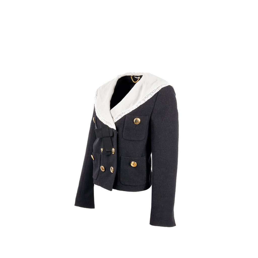 miu-miu-size-40-lace-buttoned-jacket-virgin-wool-polyamide-silk-black-ghw-1