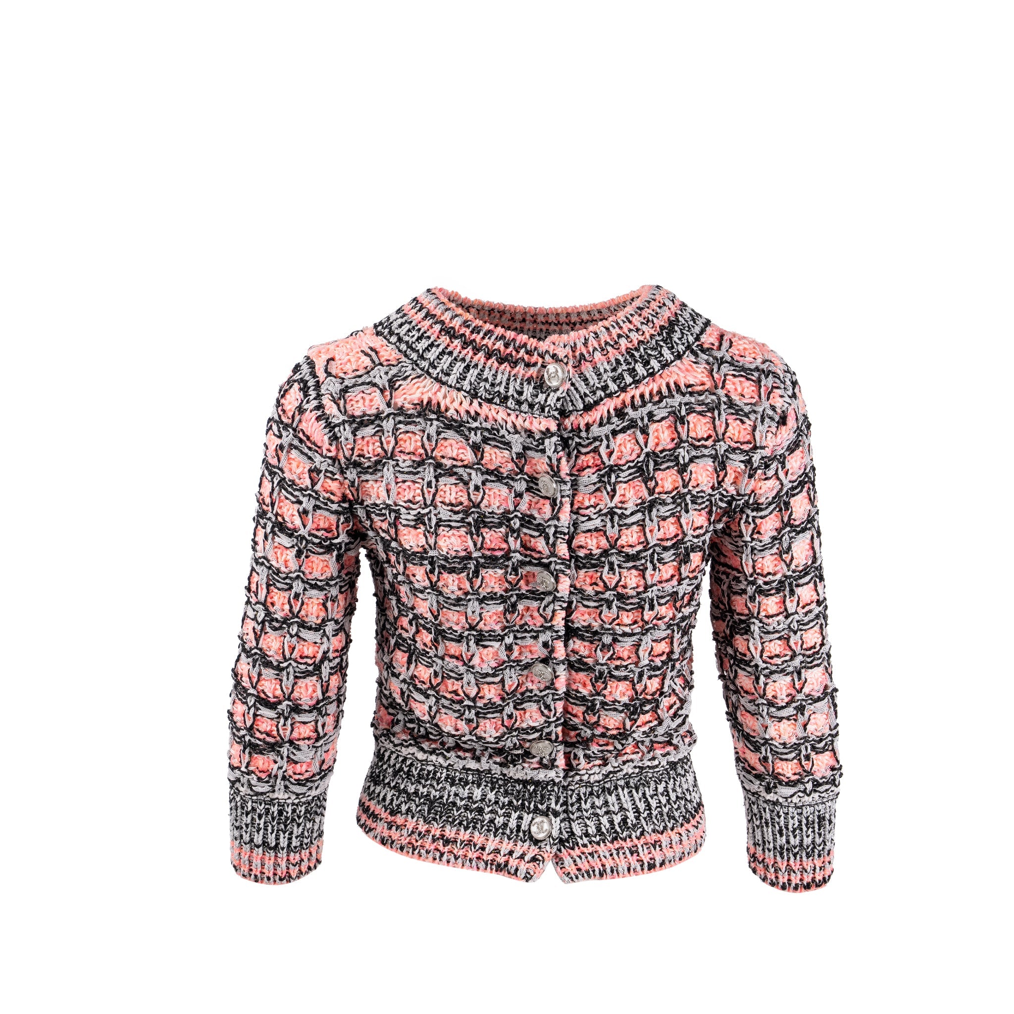 chanel-20s-size-34-stripe-pullover-backbuttons-pink-white-black