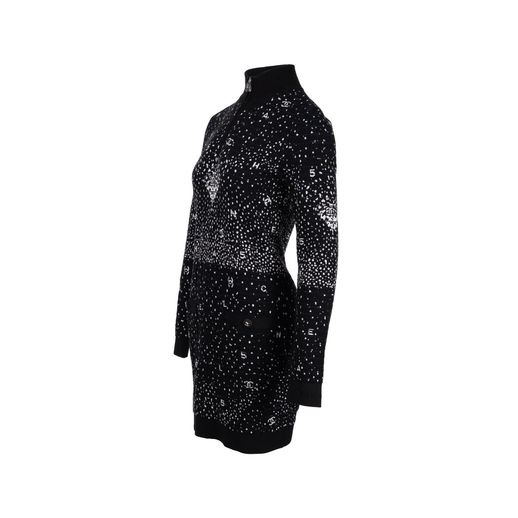 chanel-size-38-20n-half-zip-dress-wool-polyamide-black-white-navy-blue