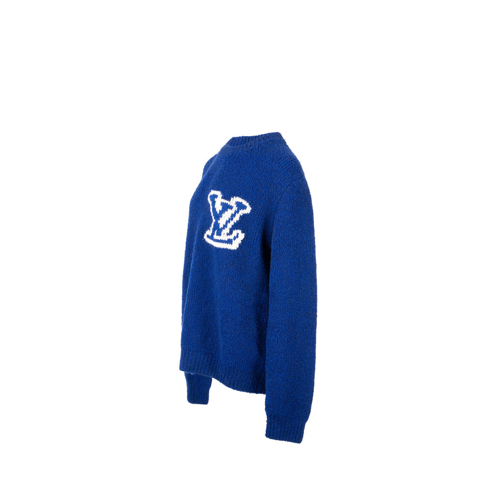louis-vuitton-size-m-intarsia-pullover-sweater-wool-blue-white