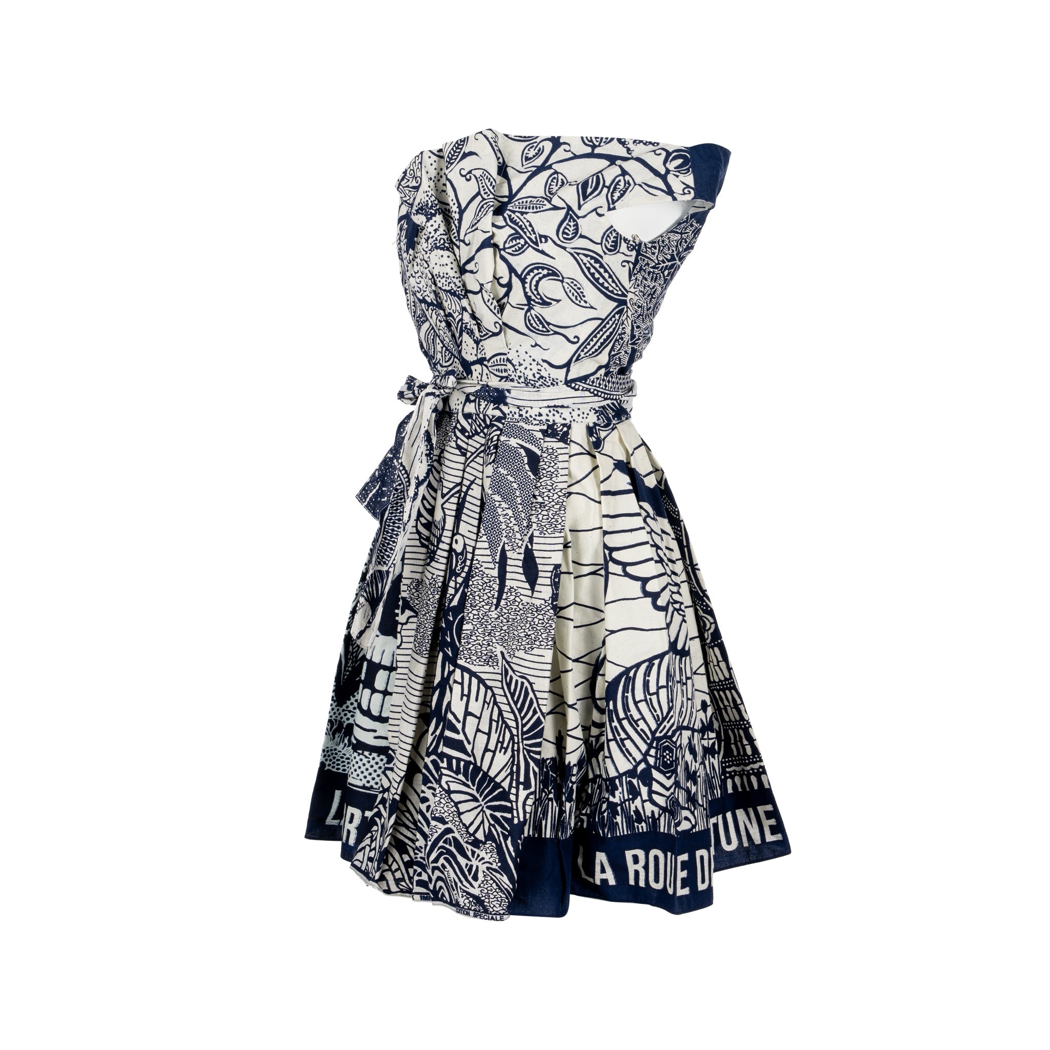 dior-size-34-dress-fantaisie-cotton-navy-white