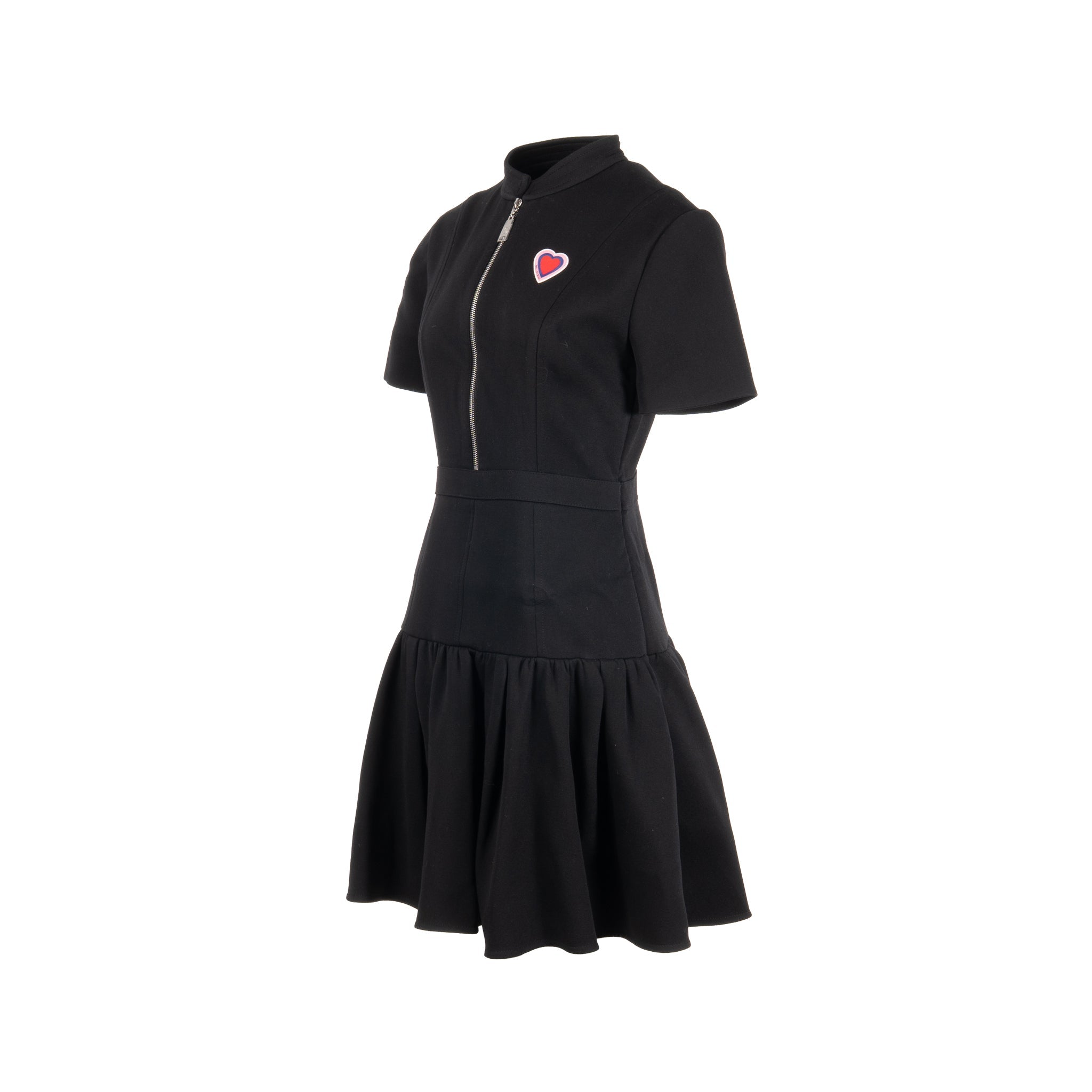 louis-vuitton-size-38-heart-detailed-zip-mini-dress-wool-elastane-black-shw