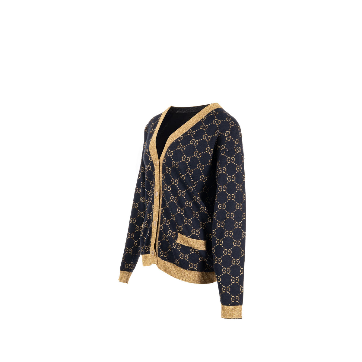 gucci-size-s-cardigan-cotton-navy-gold-1