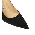 MANOLO BLAHNIK 90MM BB RAFFIA POINTED-TOE PUMPS BLACK