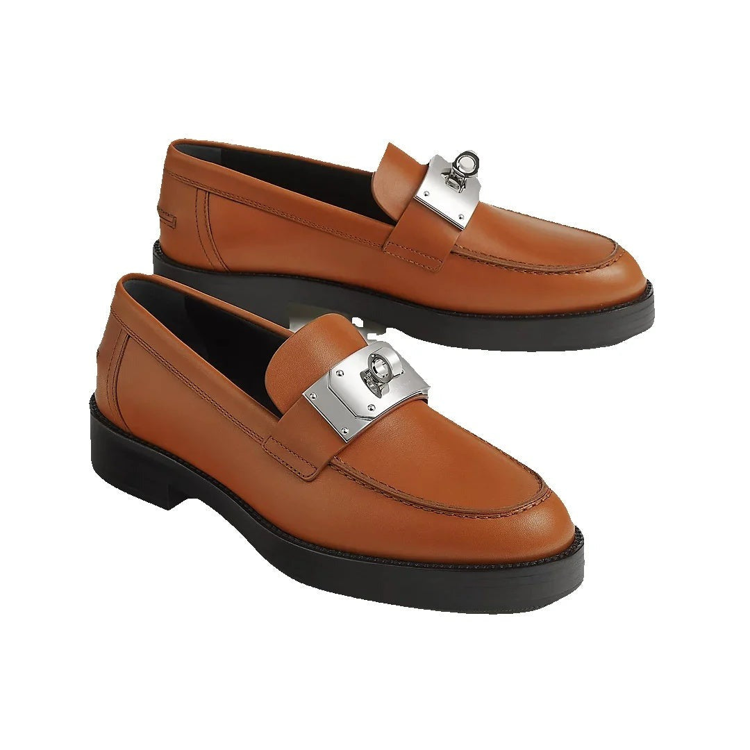 HERMÈS HOT LOAFER TAN & BROWN