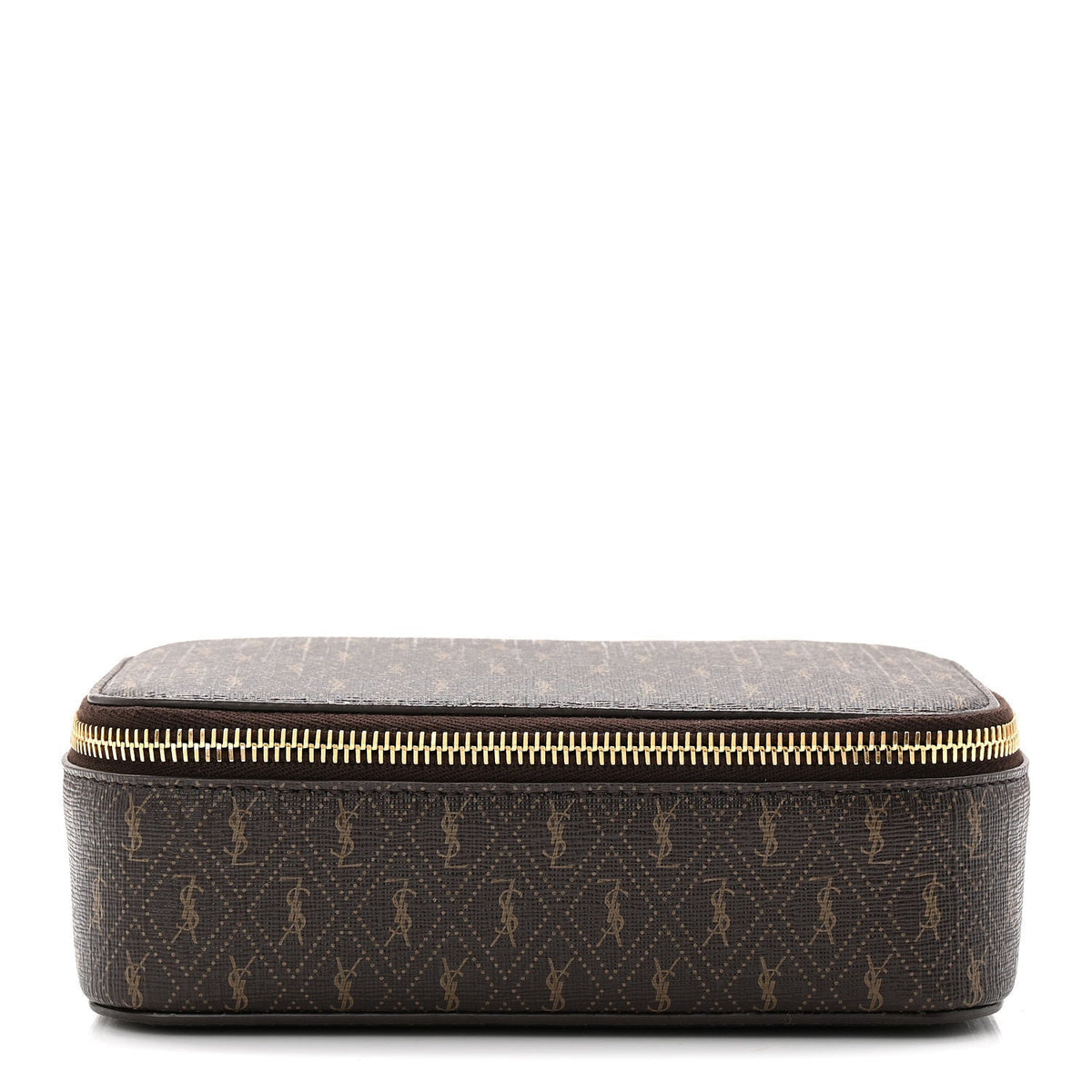 CANVAS LE MONOGRAMME SMALL JEWELRY CASE CHESTNUT