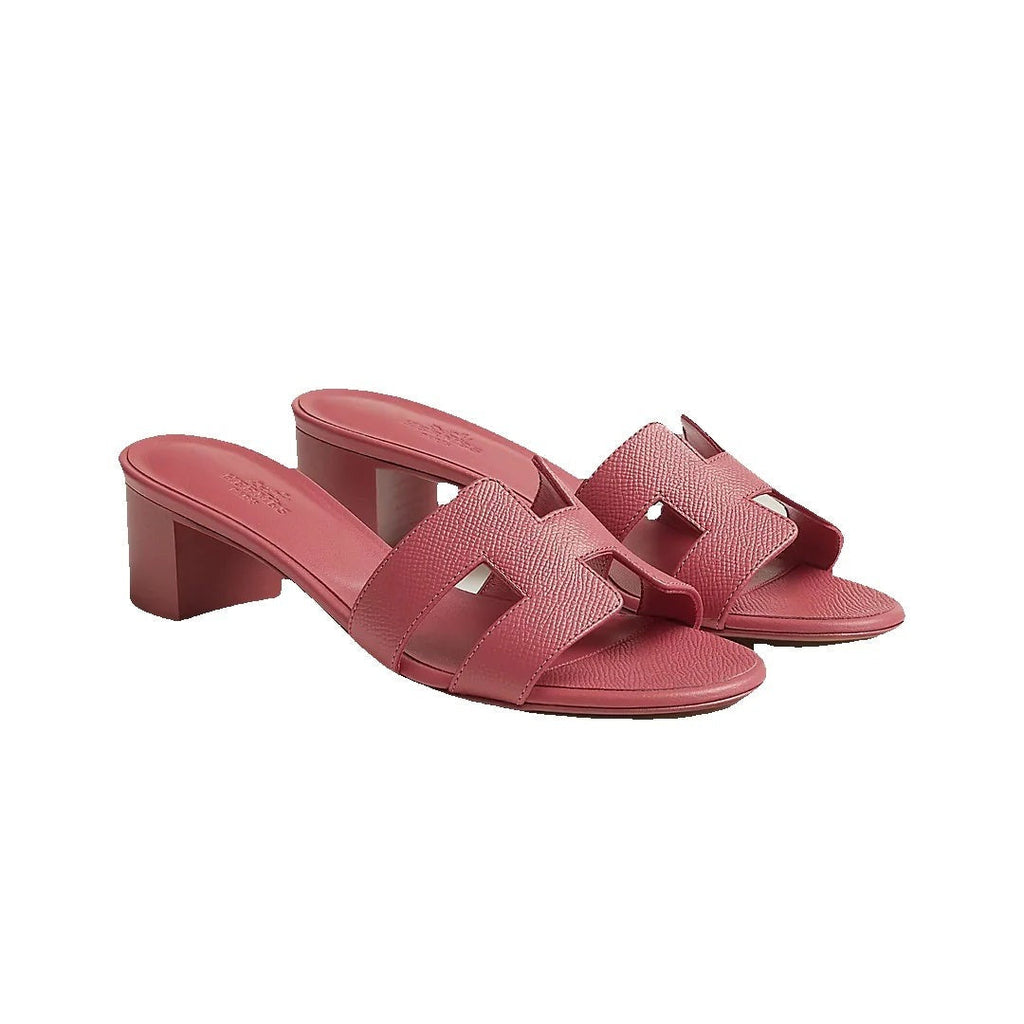 HERMÈS HERMES CALFSKIN OASIS SANDAL PINK