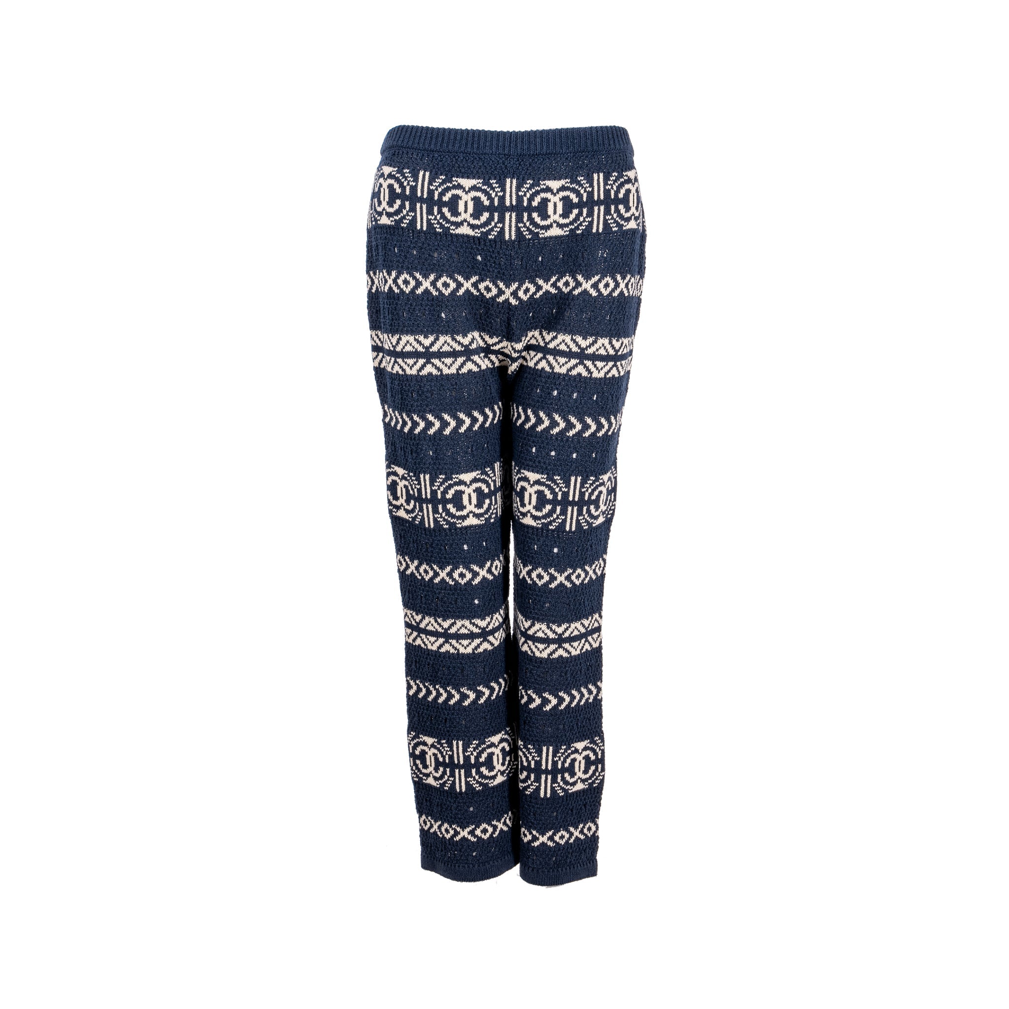 chanel-size-36-20p-cc-logo-pants-paper-cotton-navy-ecru