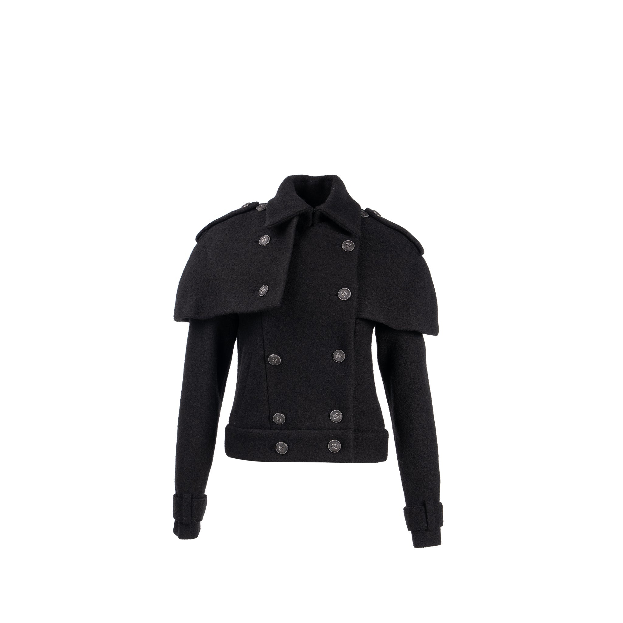 chanel-size-38-cc-logo-button-coat-wool-black