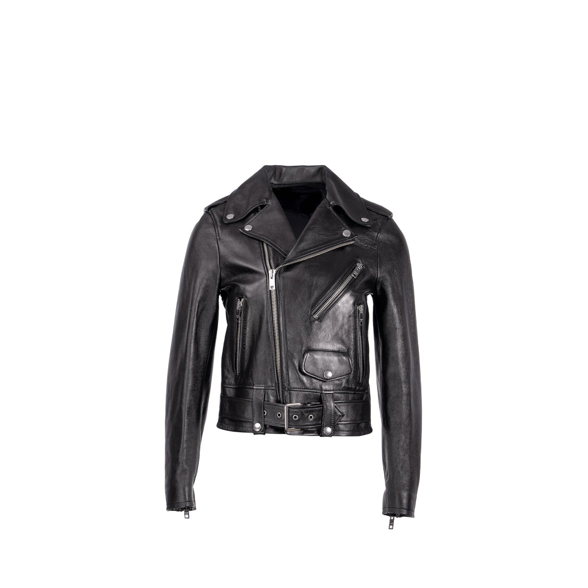 celine-size-38-classic-biker-jacket-lambskin-black