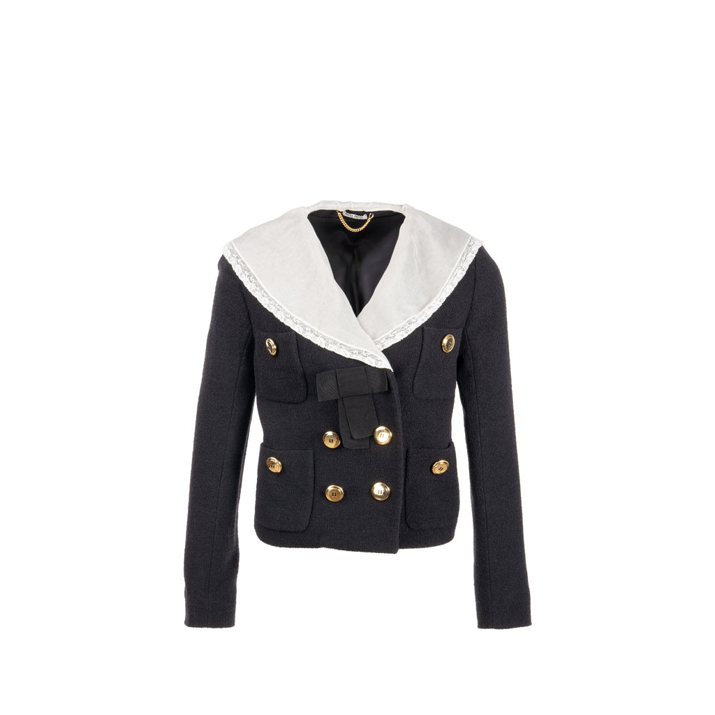 miu-miu-size-40-lace-buttoned-jacket-virgin-wool-polyamide-silk-black-ghw-1